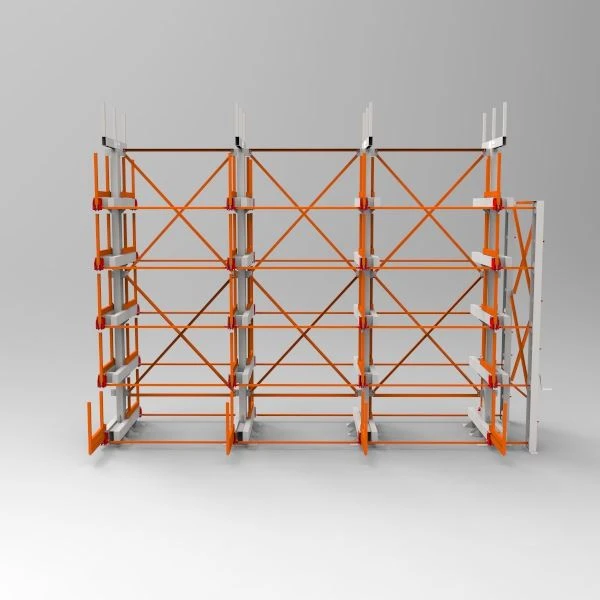 5 Level Roll Out Cantilever Rack